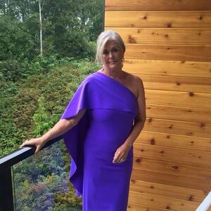 by Greta Constantine-made for my son’s wedding. - stands out as a silhouette.